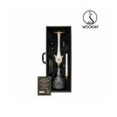 Wookah 24K Gold-Plated Check Black White Nox Hookah Set